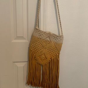 Boho macrame bag